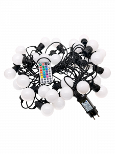 Гирлянда уличная 30 лампочек RGB 15м Огонёк OG-LDG25